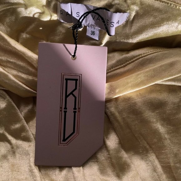 RAISA&VANESSA One Shoulder Ruched Mini Dress Fuchsia & Pistachio Green 36 NWT - Picture 5 of 9